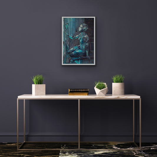 A Touch Away – Cyberpunk Digital Artwork