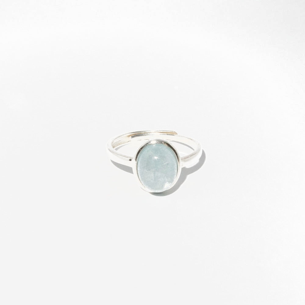 Aquamarine Bezel Ring