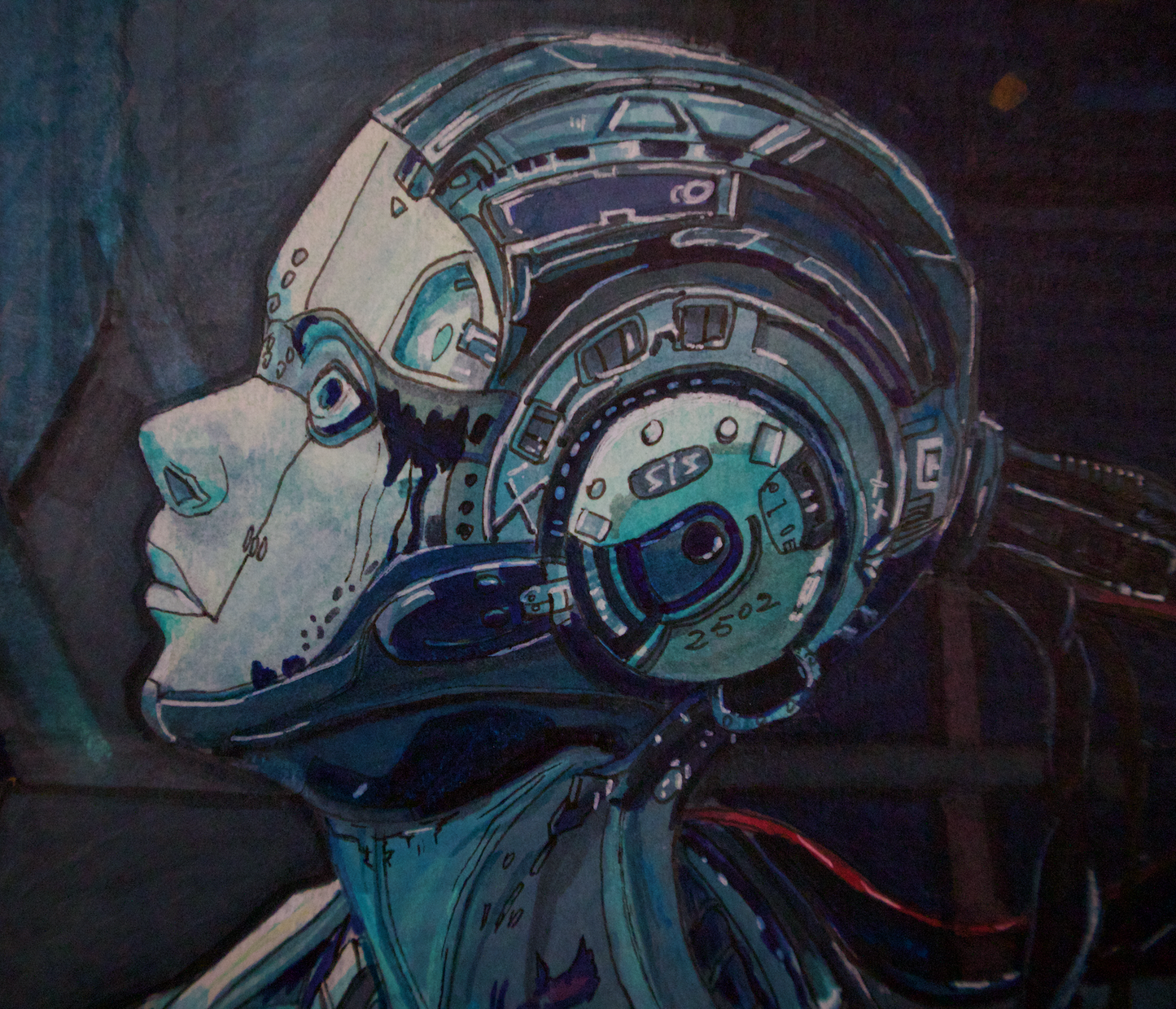 A Touch Away – Cyberpunk Digital Artwork