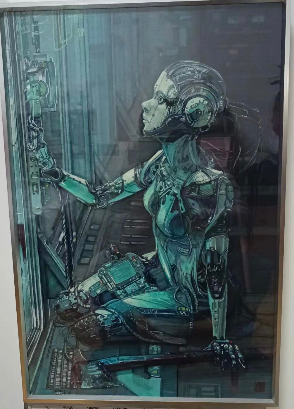 A Touch Away – Cyberpunk Digital Artwork