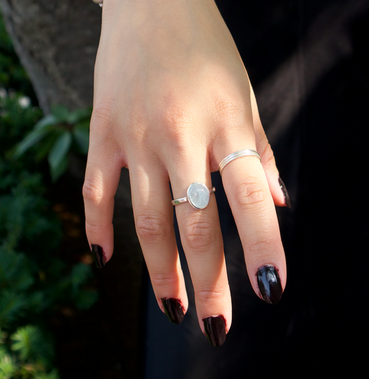 Aquamarine Bezel Ring