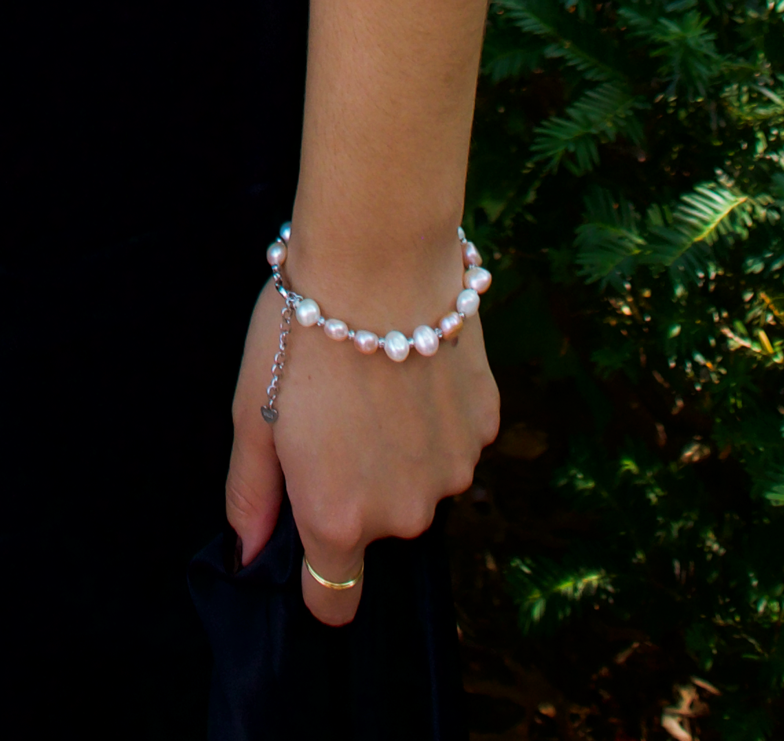 Baroque Beaded Pearl Bracelet