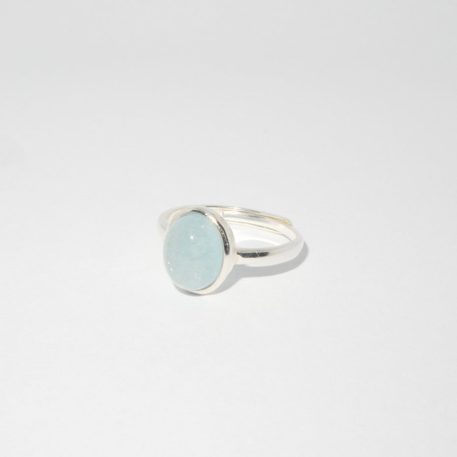 Aquamarine Bezel Ring